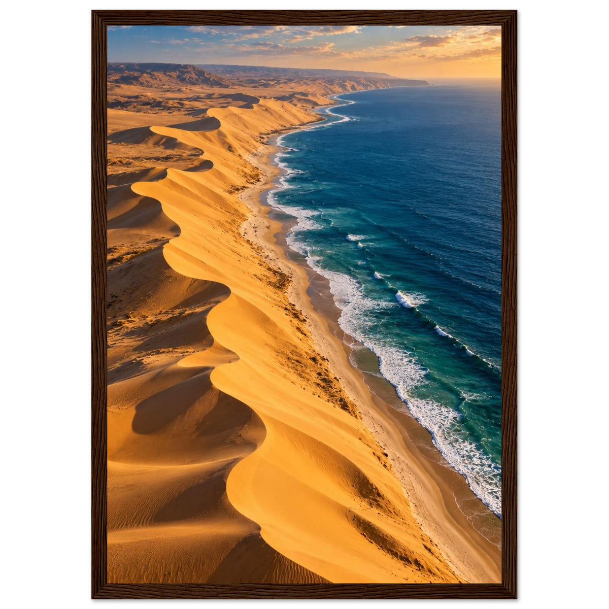 Desert Meets Ocean — Namibe, Angola print — sizes and frame options