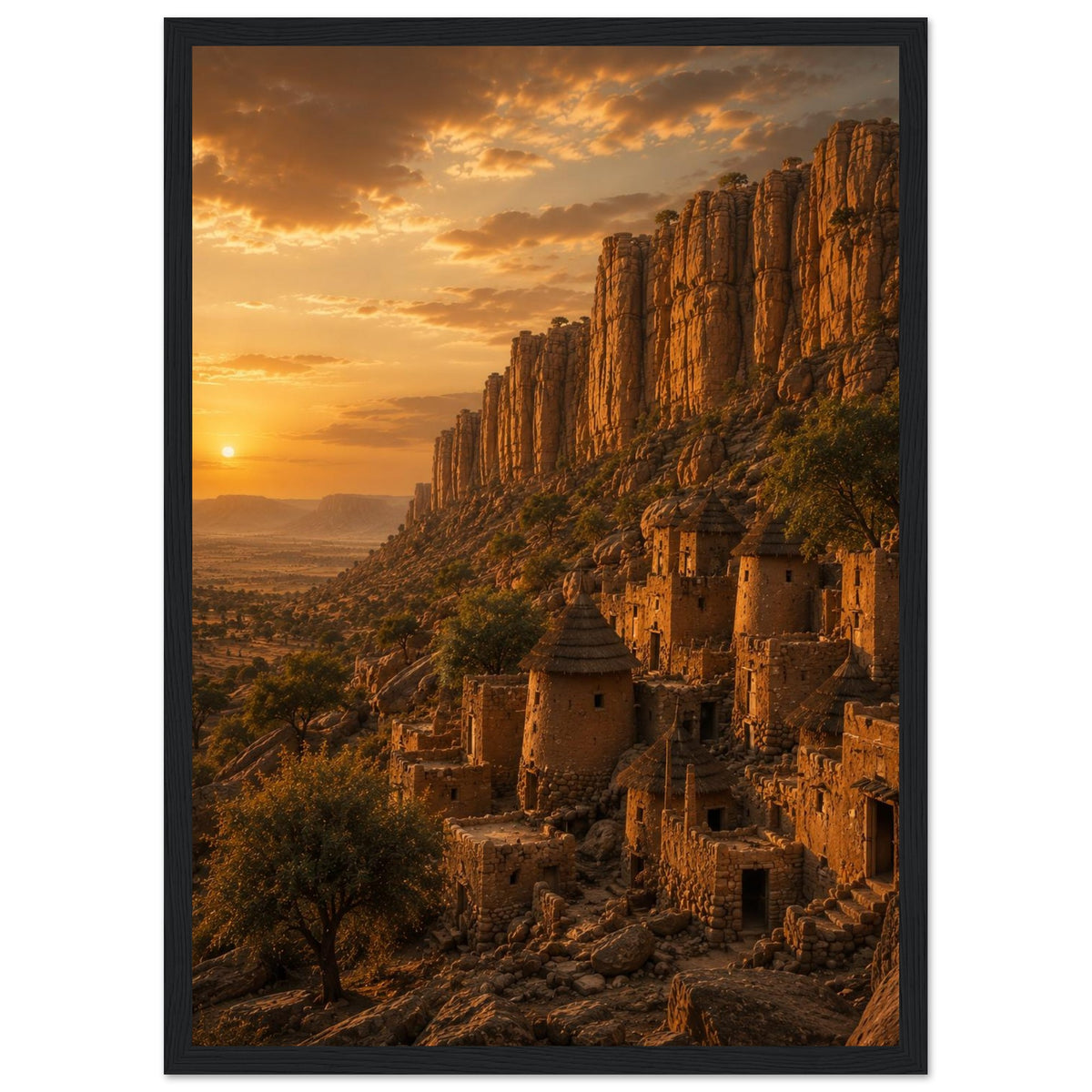 Bandiagara Cliffs — Dogon Country, Mali print — sizes and frame options