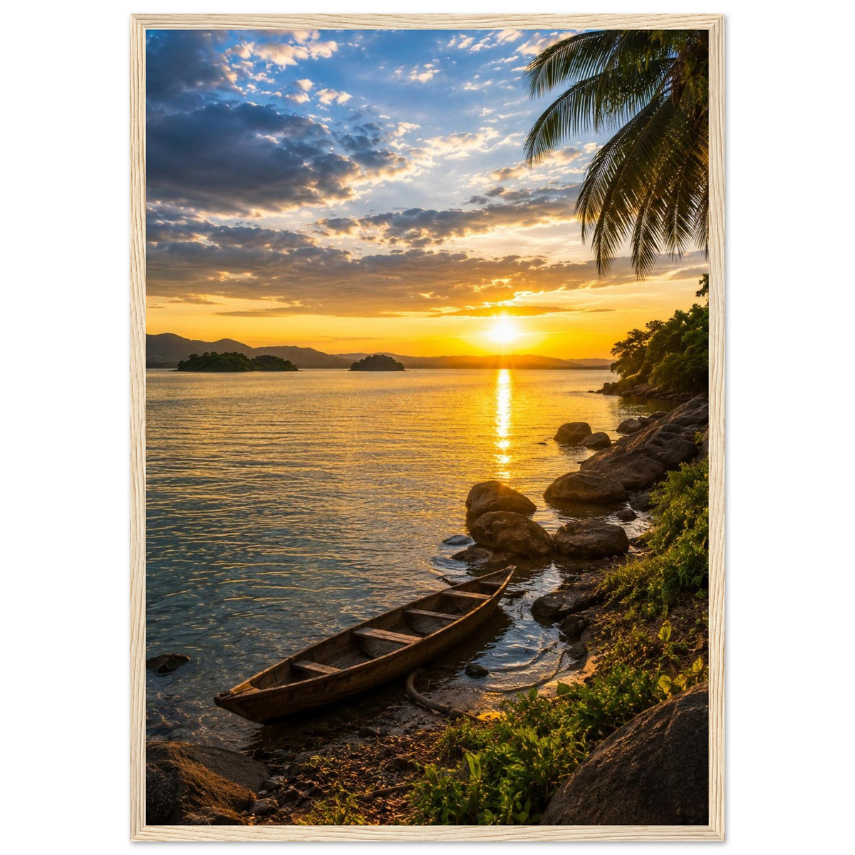 Lake Volta — Ghana print — sizes and frame options