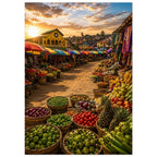 Market Colours — Ghana wall art print