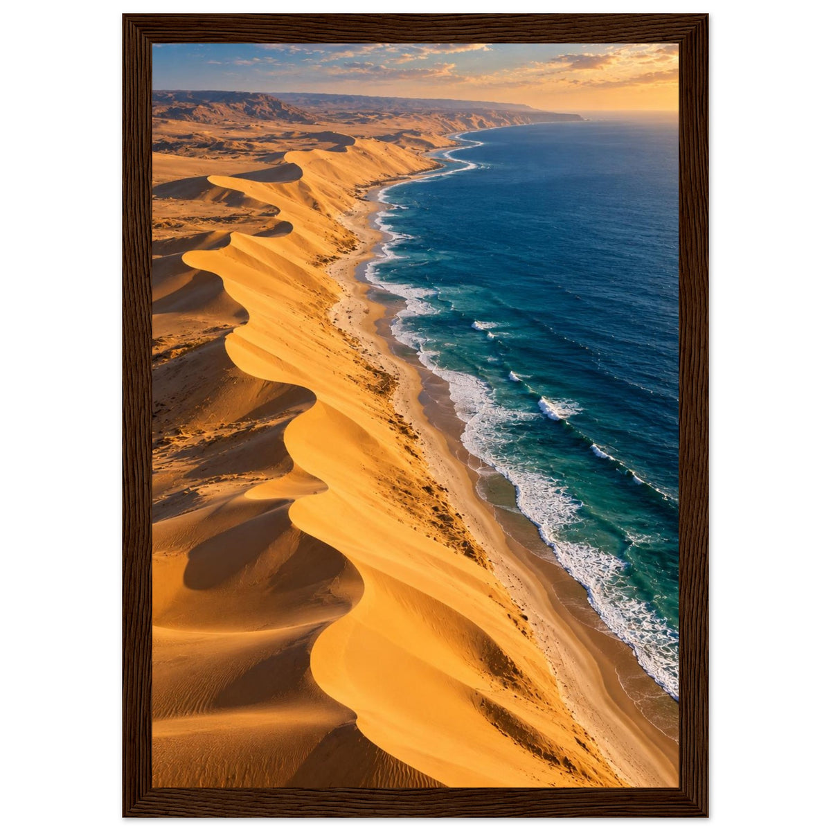 Desert Meets Ocean — Namibe, Angola print — sizes and frame options