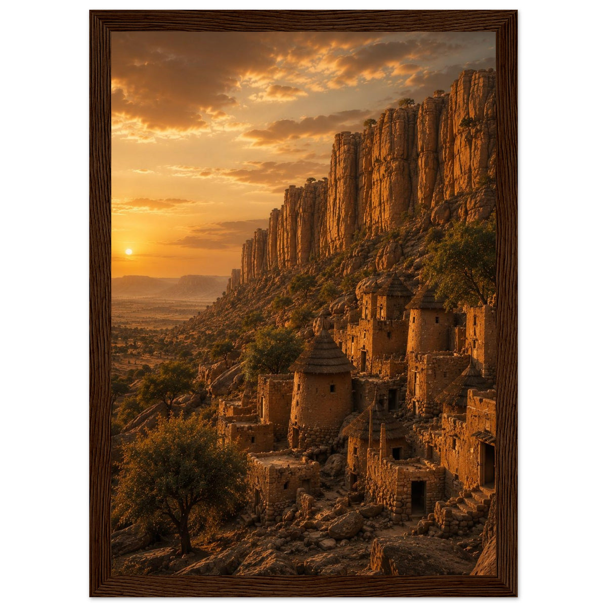 Bandiagara Cliffs — Dogon Country, Mali print — sizes and frame options