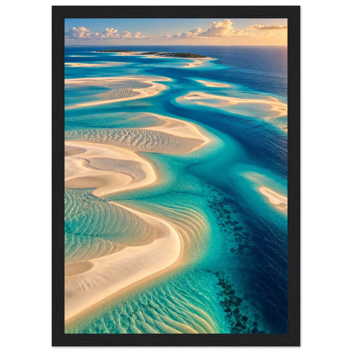 Turquoise Shallows — Bazaruto Archipelago, Mozambique print — sizes and frame options