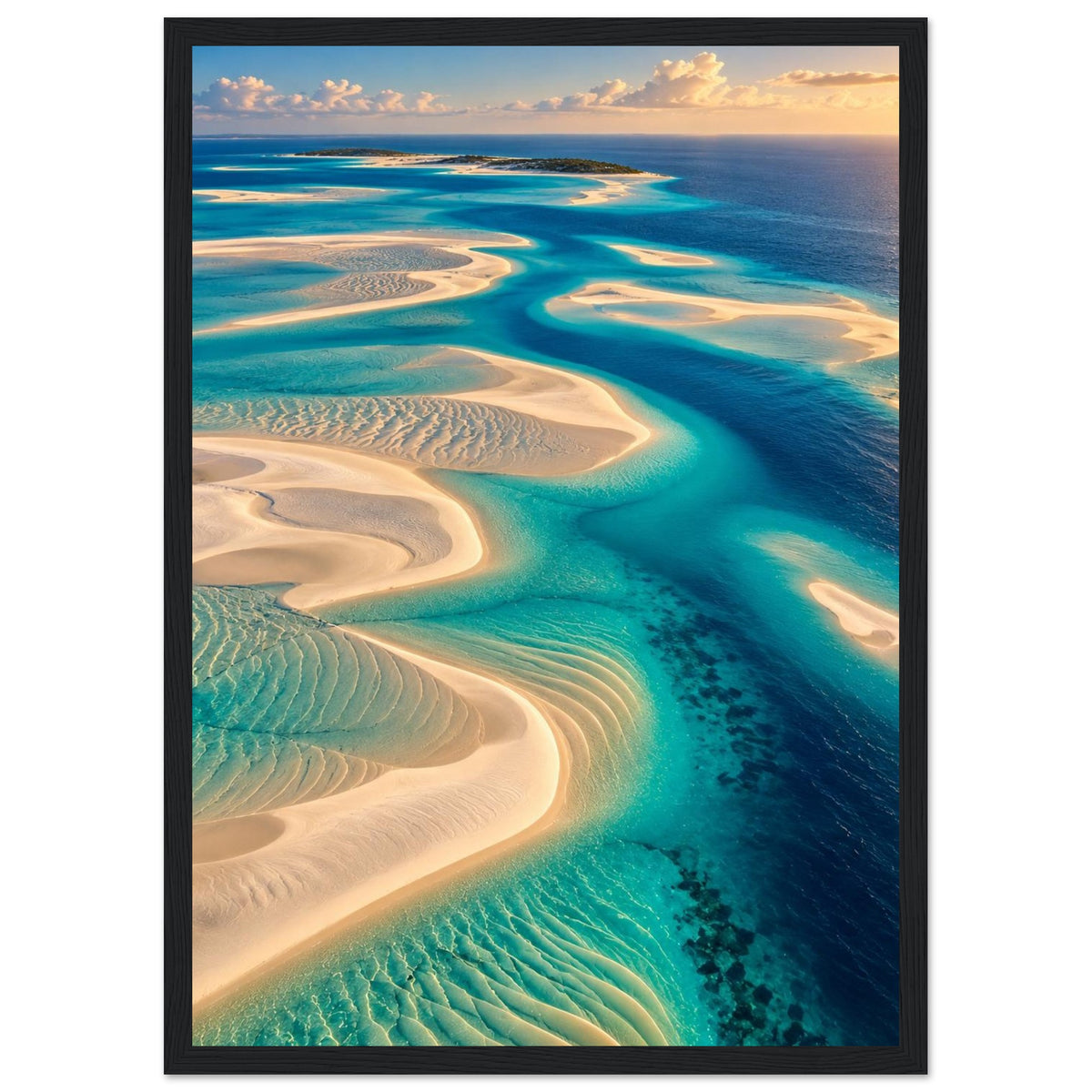 Turquoise Shallows — Bazaruto Archipelago, Mozambique print — sizes and frame options