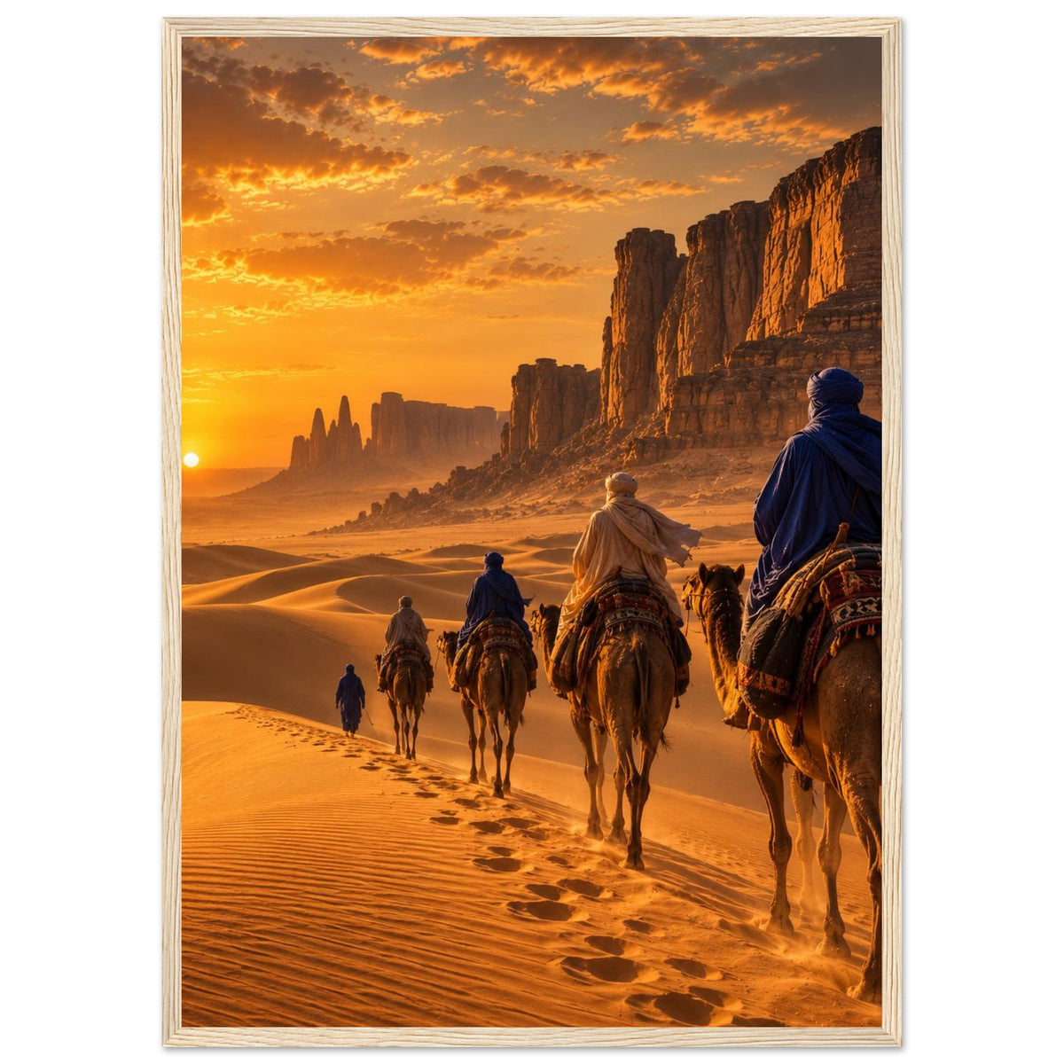 Tuareg Caravan — Sahara, Mali print — sizes and frame options