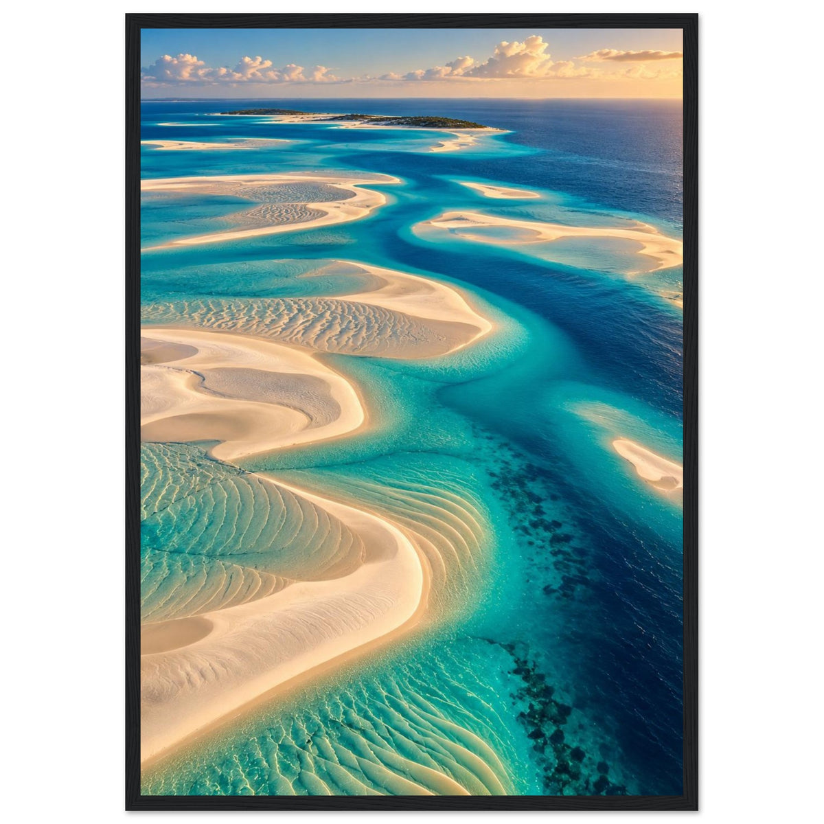 Turquoise Shallows — Bazaruto Archipelago, Mozambique print — sizes and frame options