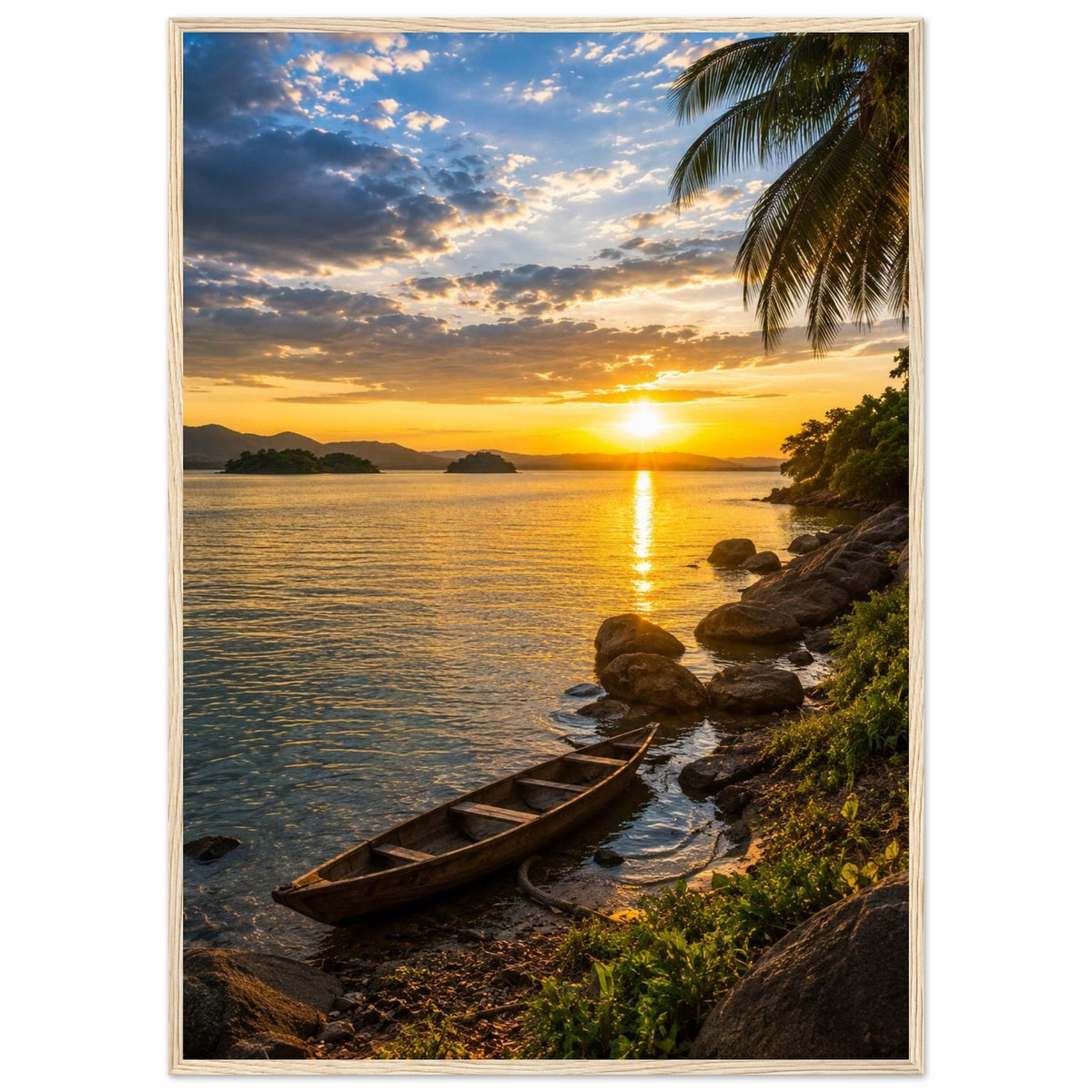 Lake Volta — Ghana print — sizes and frame options