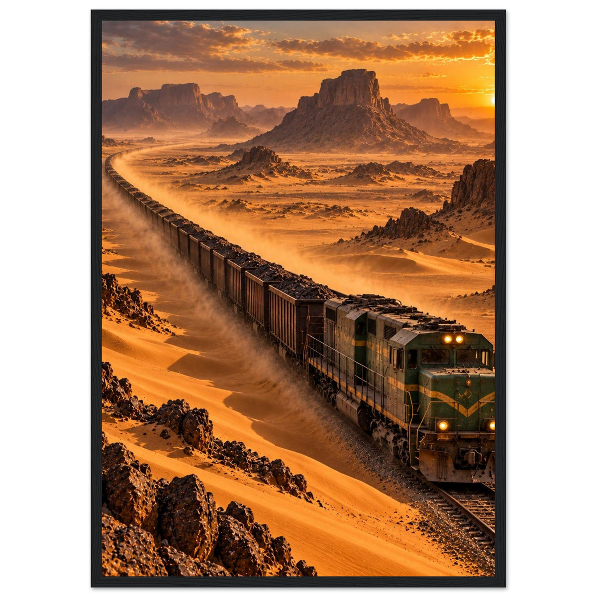 Iron Ore Train — Zouérat, Mauritania print — sizes and frame options