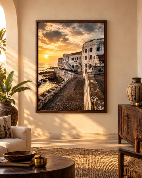 Cape Coast Castle print in situ