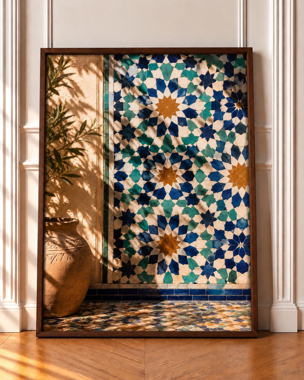 Zellige wall art print — Marrakech, Morocco