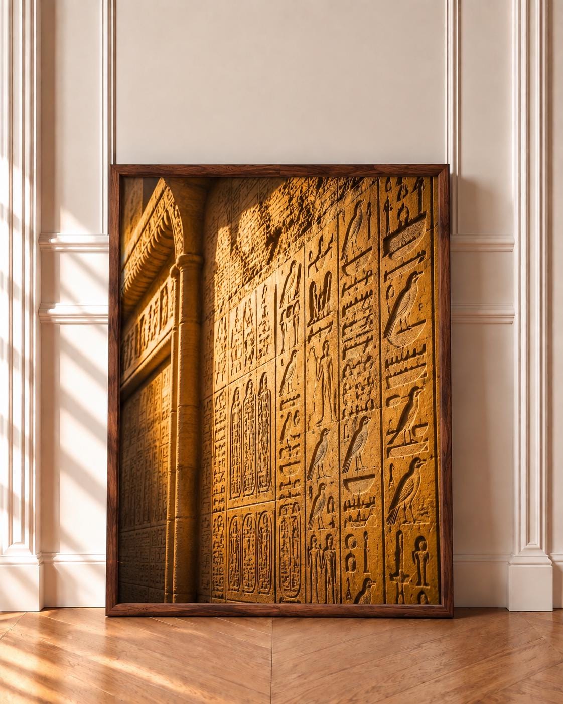 Hieroglyphs wall art print