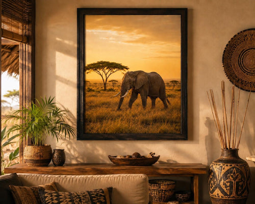 Elephant print in situ