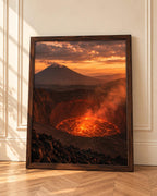 Mount Nyiragongo wall art print