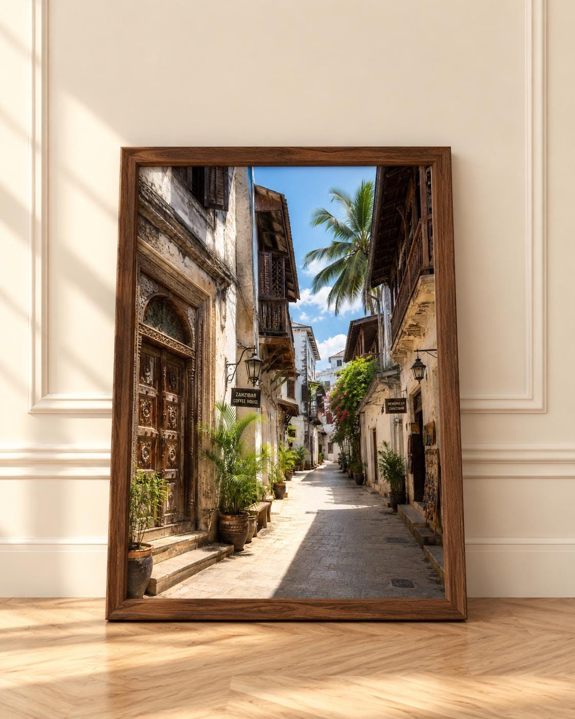Stone Town wall art print