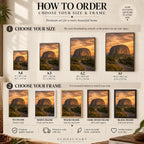 How to order: sizes and frames