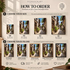 How to order: sizes and frames