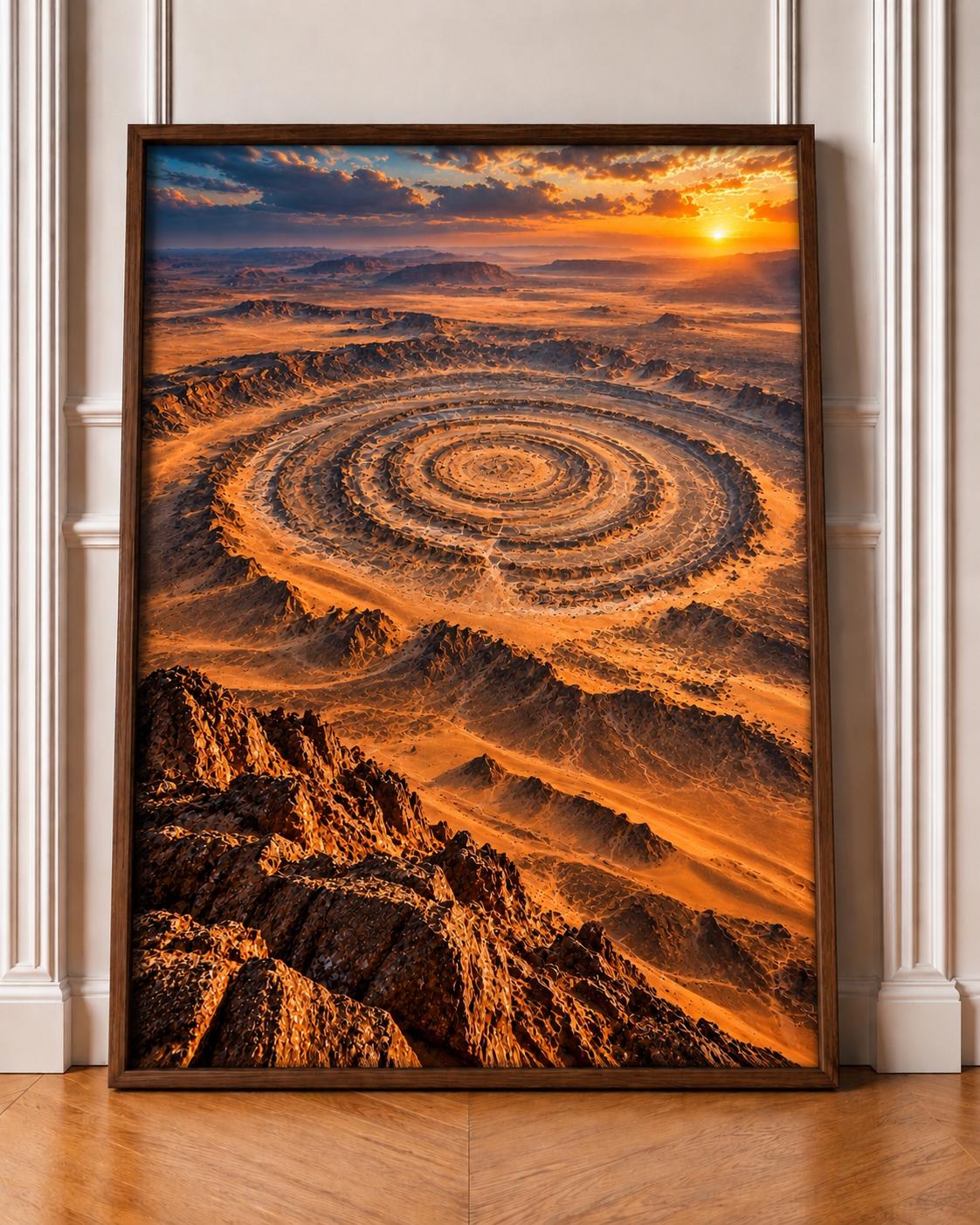 Eye of the Sahara — Ouadane, Mauritania wall art print