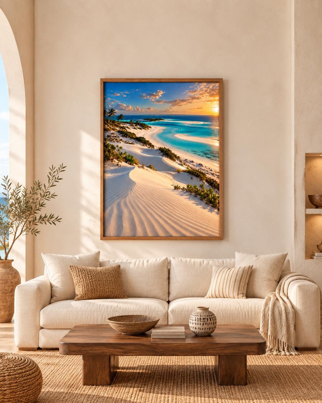 Bazaruto dunes print in situ
