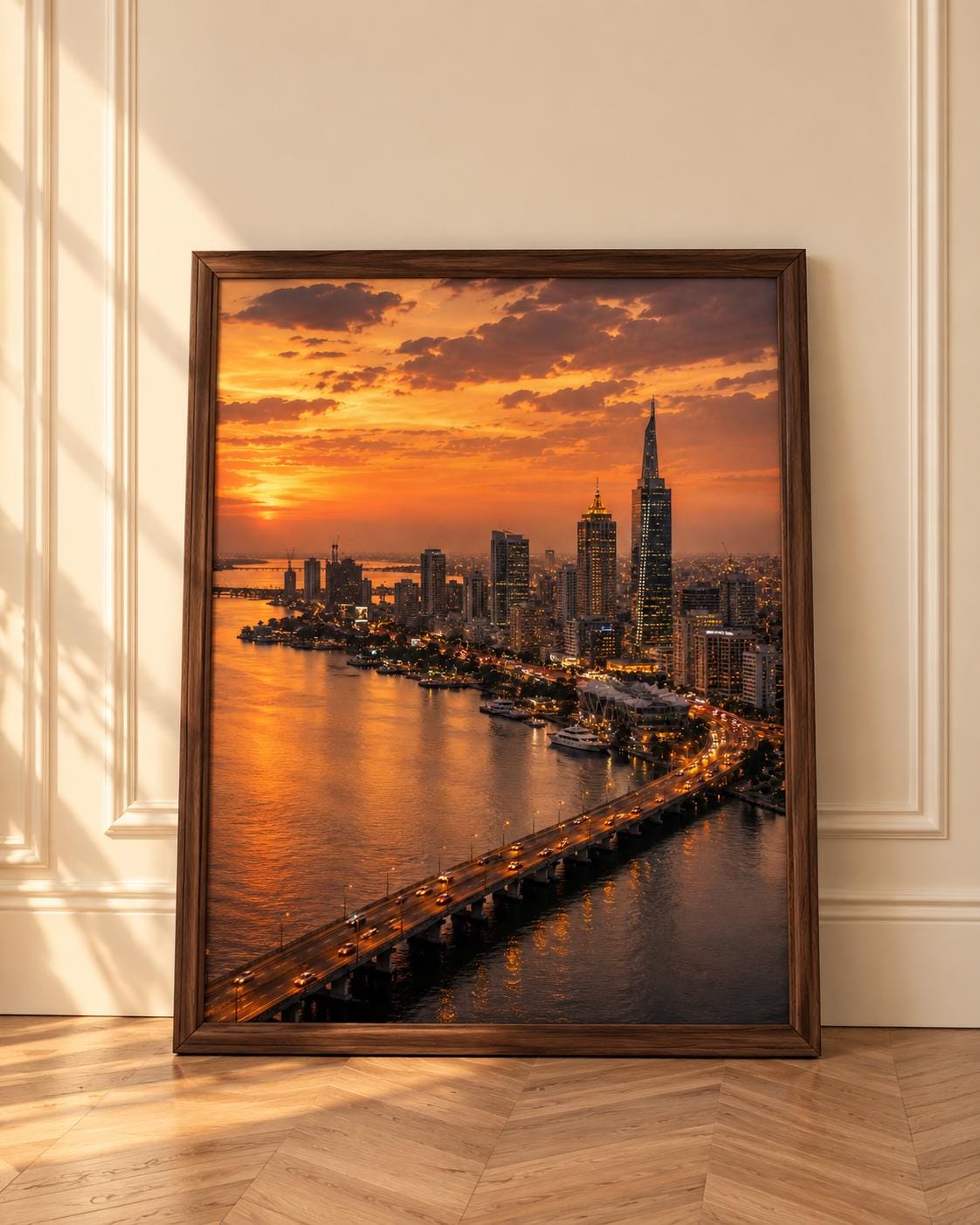 Lagos Skyline wall art print