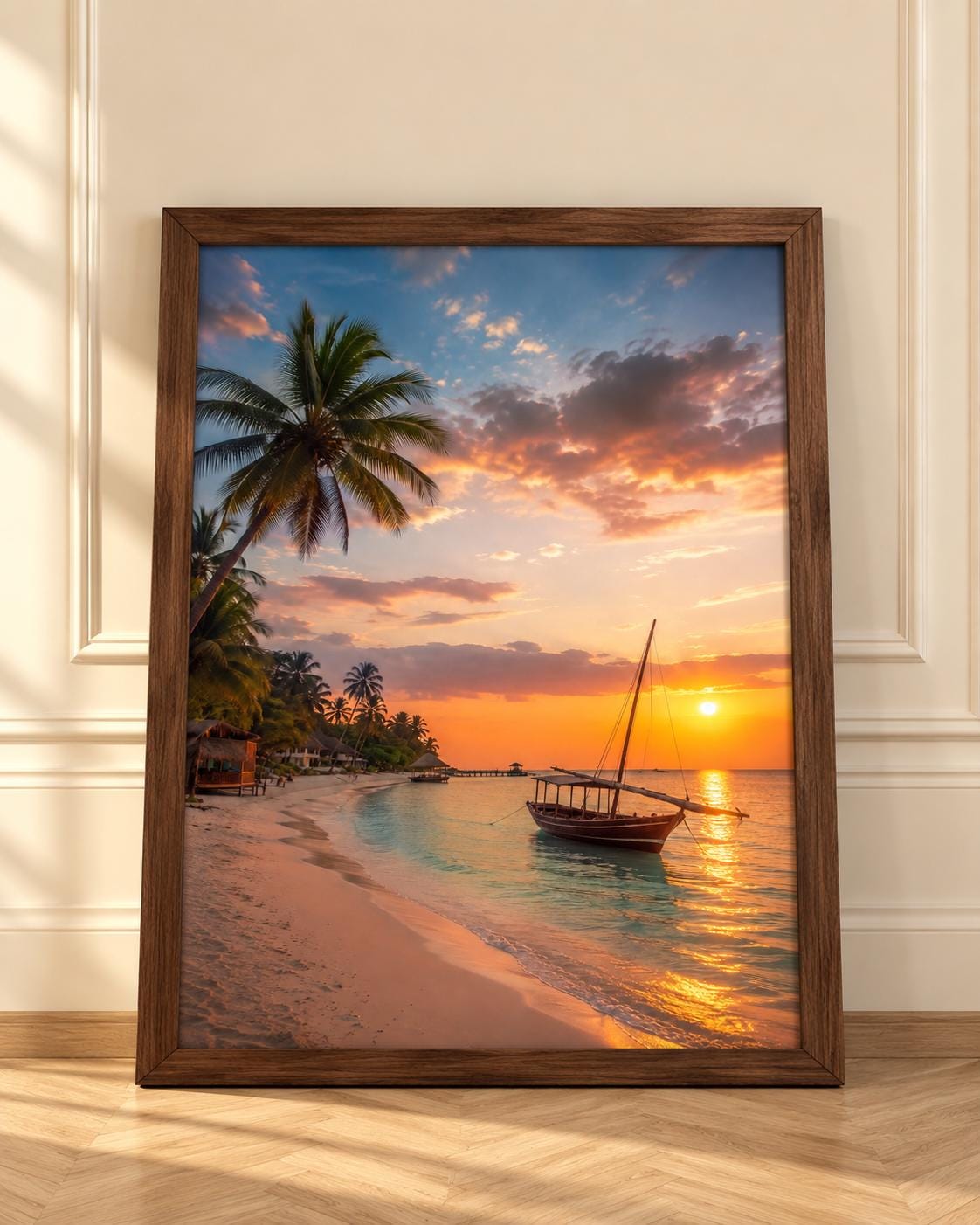 Zanzibar Beach wall art print