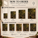 How to order: sizes and frames