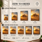 How to order: sizes and frames