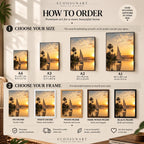 How to order: sizes and frames